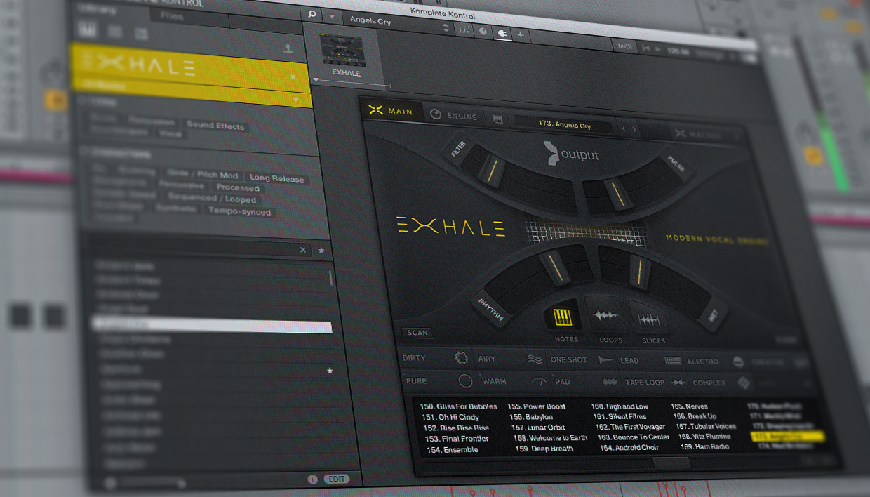 making music with exhale by output