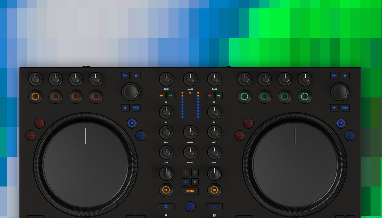 TRAKTOR DJ コントローラー Native Instruments Traktor MX2 | Traktor Pro用のポータブルDJ