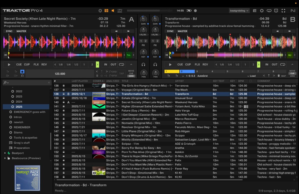 Traktor Pro 4 Beatgridding layout