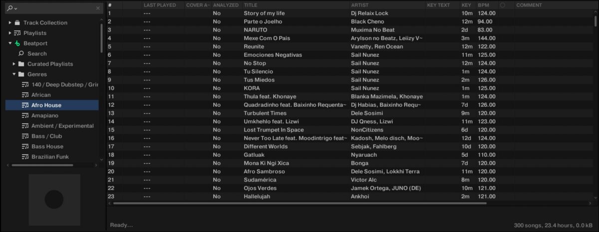 Beatport folder structure