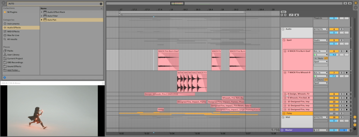 Lay out our sounds on the timeline