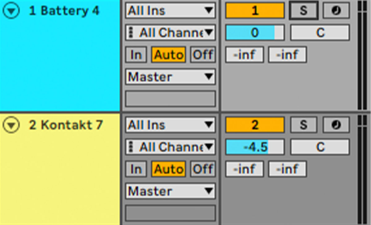 Balancing the sequenced synth with the drum part