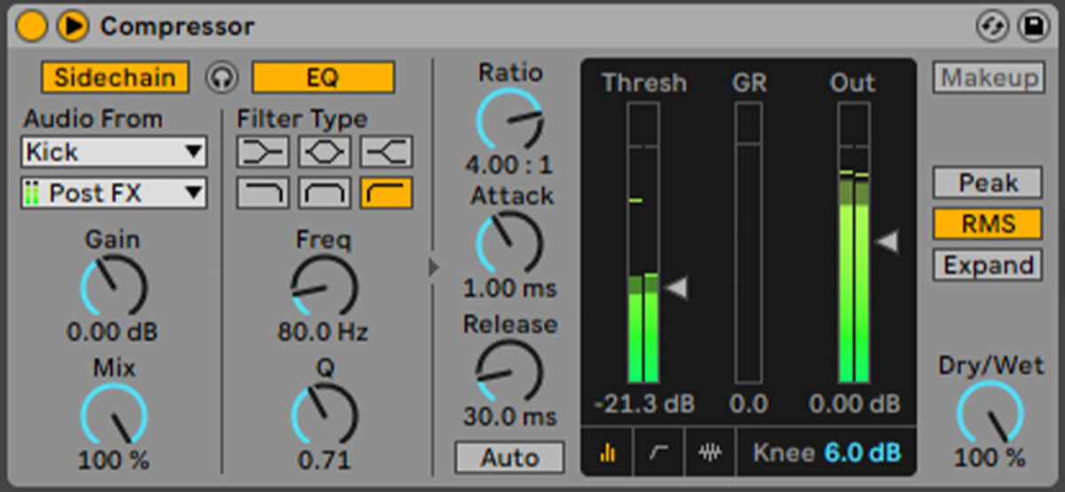 Sidechain compressing the group
