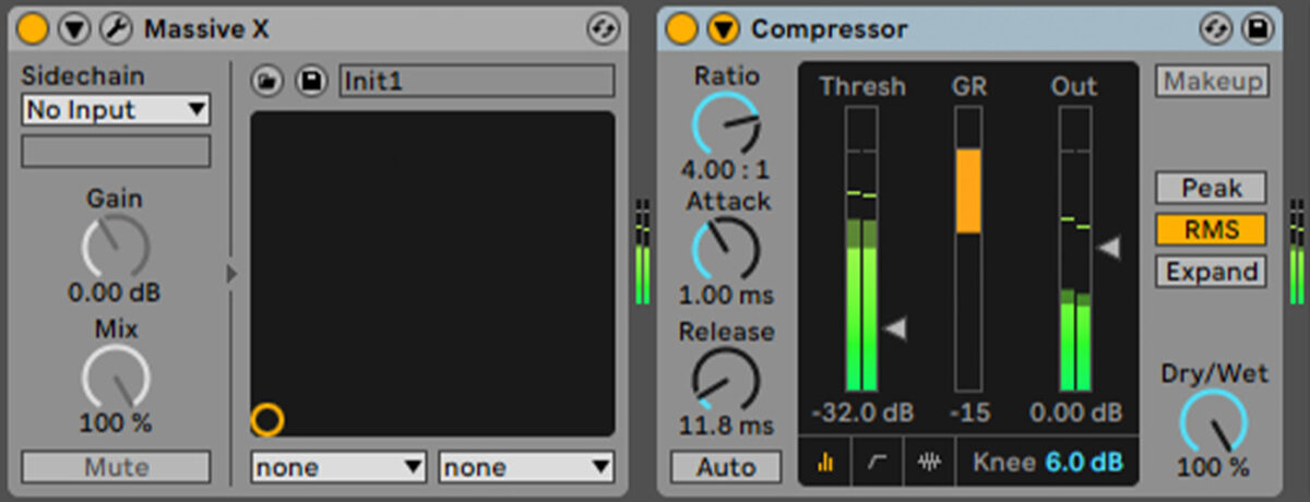 Sidechain compressing the melody