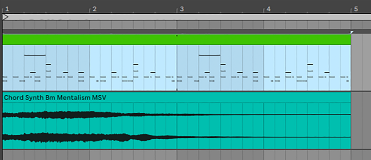 Looping the beat out for the chord’s duration