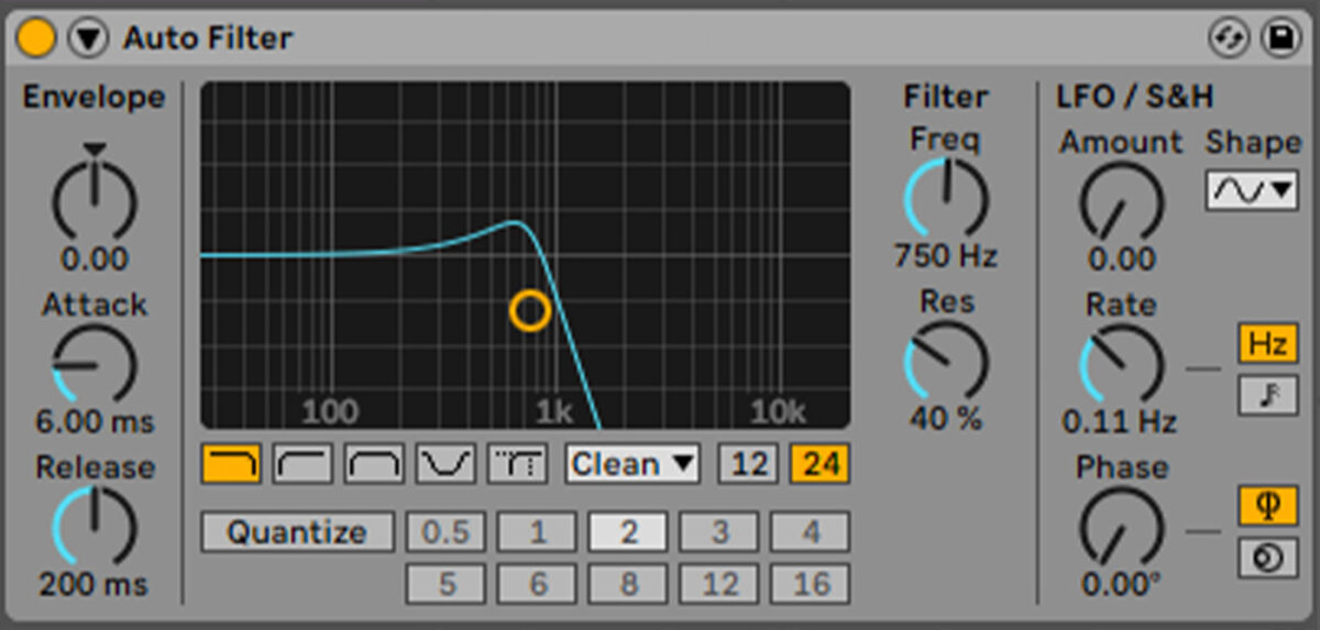 Filtering the piano sample