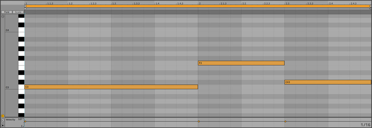 Sequencing a bass line