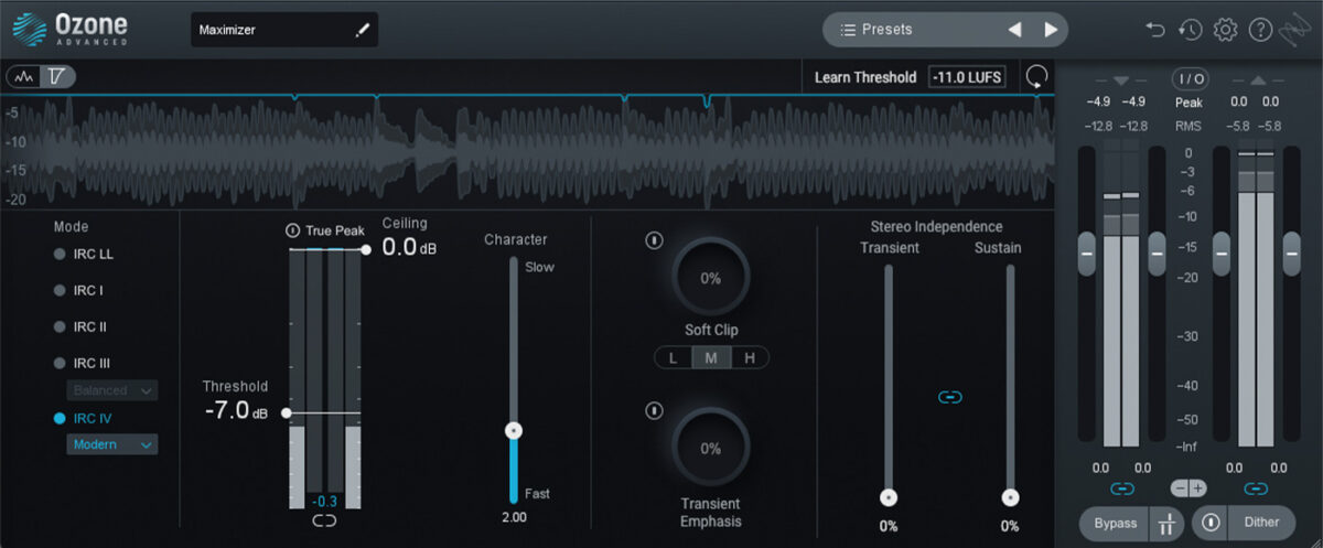 iZotope Ozone 10 Maximizer