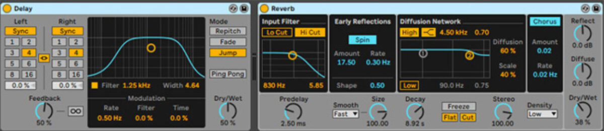 Delay and reverb on FX Jibarito