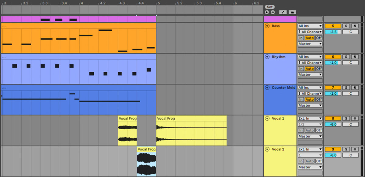 Creating a new vocal track