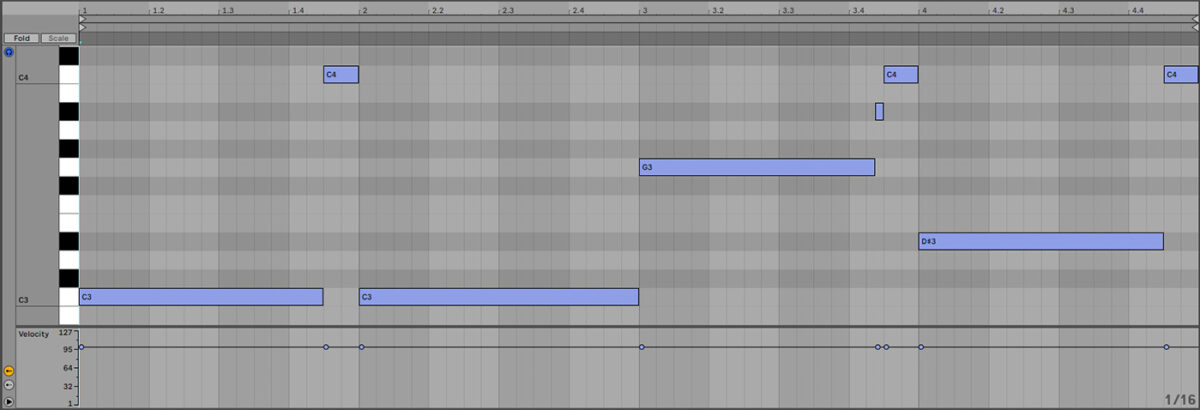 Sequencing the Warm Toes preset