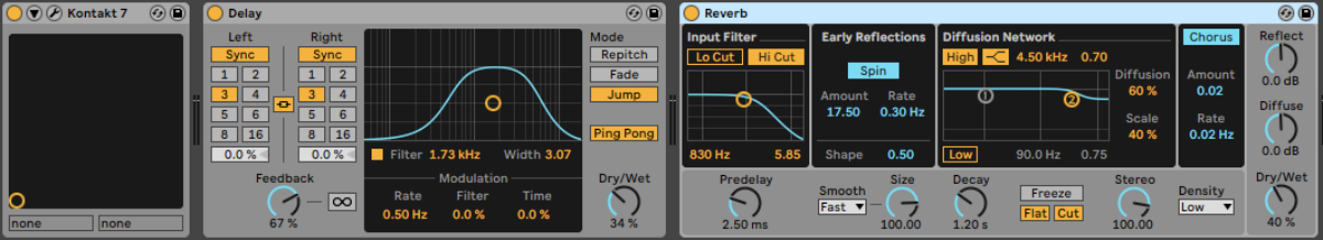 Adding reverb