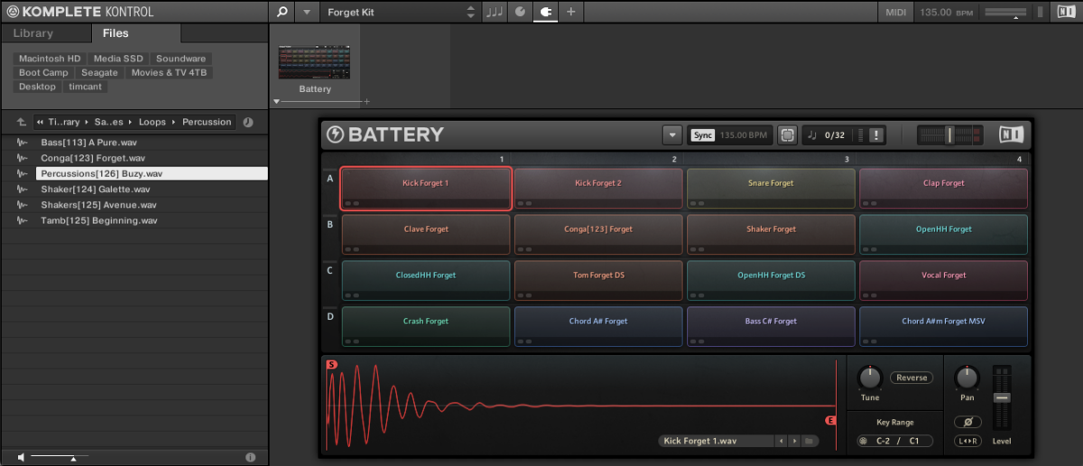 The percussion loop