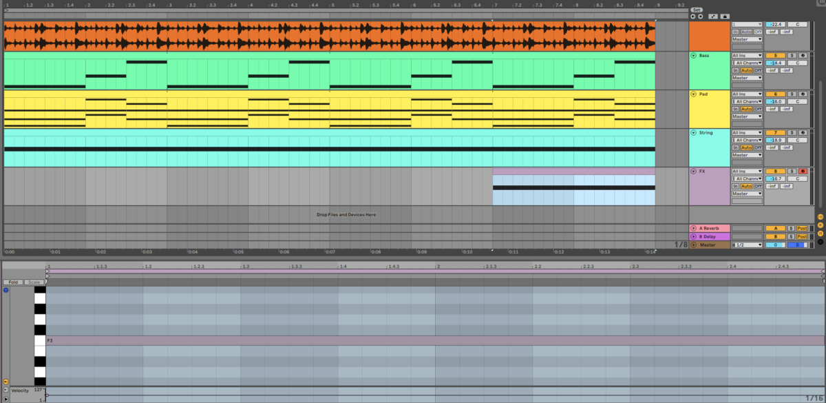 The sound effect MIDI