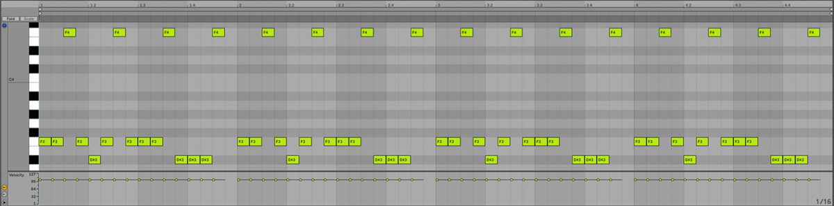 Sequencing the rhythm synth