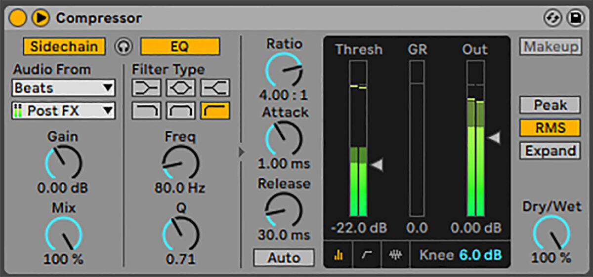 Sidechain compression