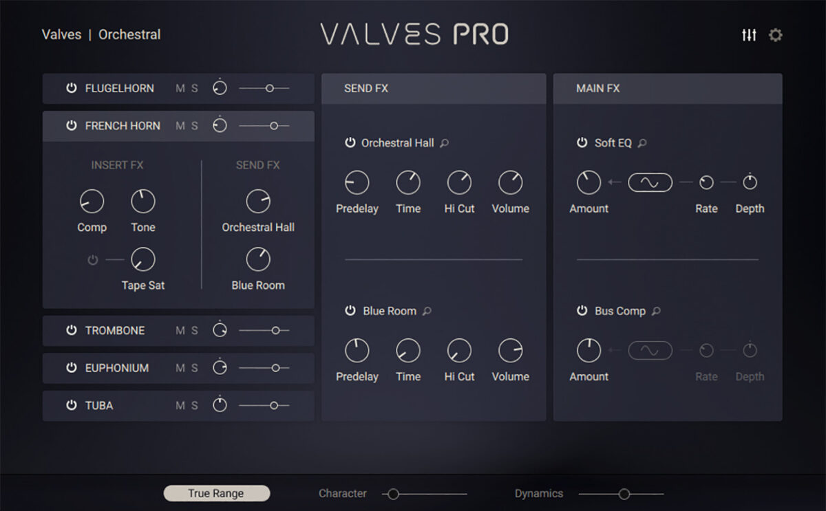Adding reverb and panning in Valves Pro