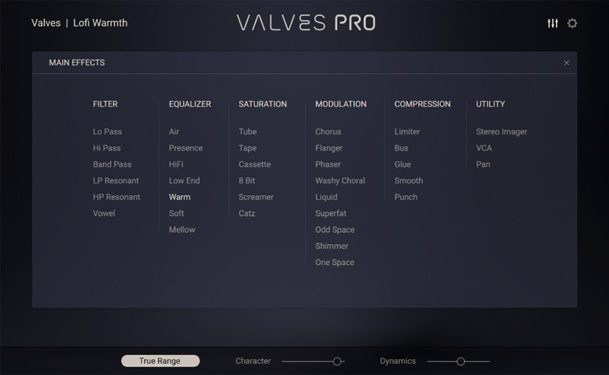 Adding effects in Valves Pro