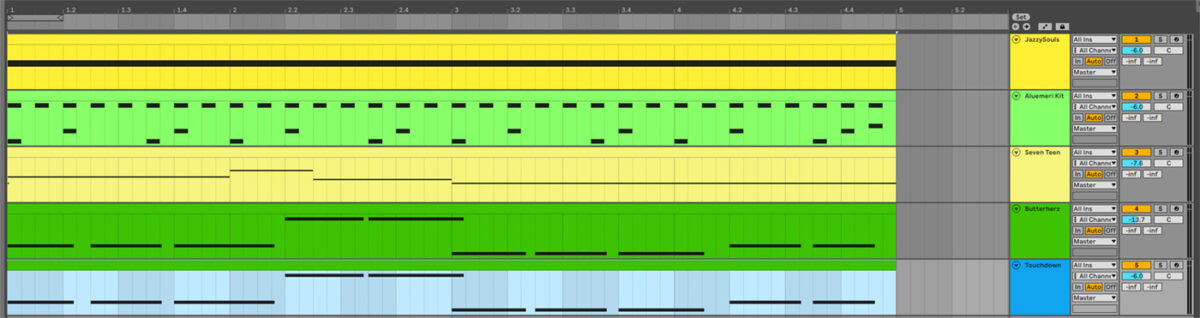 Duplicating the bass line MIDI