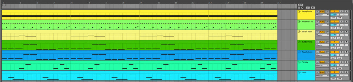 Creating a sixteen-bar sequence