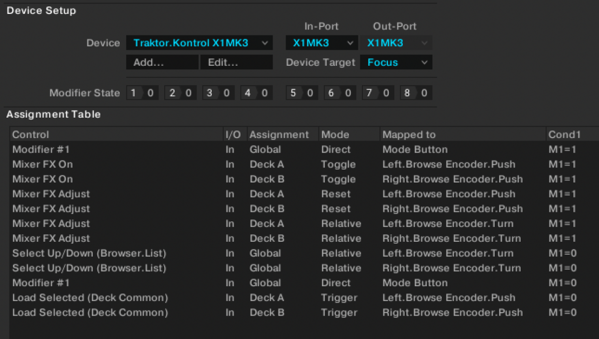 New overmapping options for Traktor X1 MK3