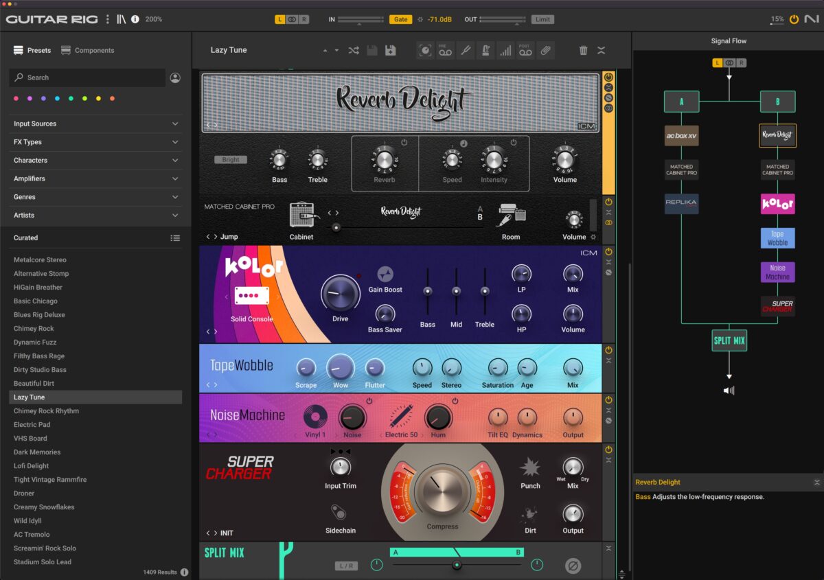 Visualize and modify your effects chain