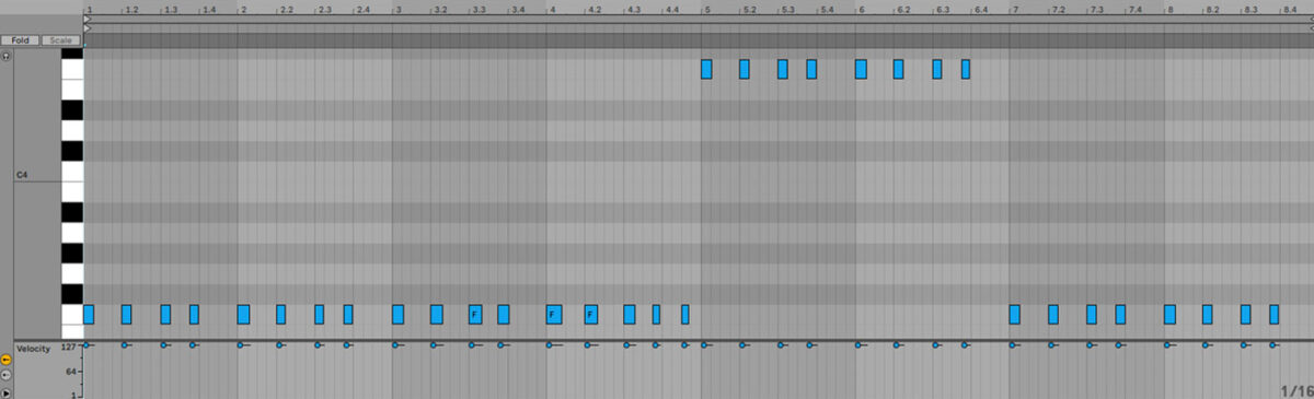The lead line MIDI