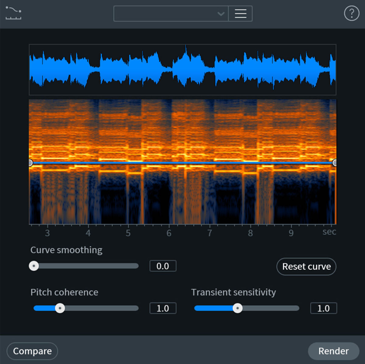 Use iZotope RX Variable Time to time-stretch your glitch hop loops