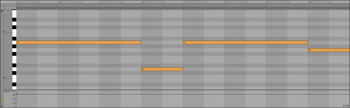 Single note MIDI