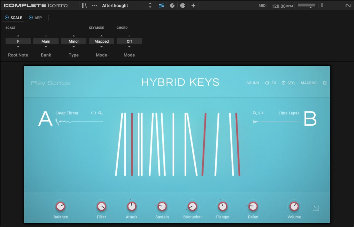 Hybrid Keys Scale section