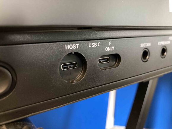 The HOST USB-C socket