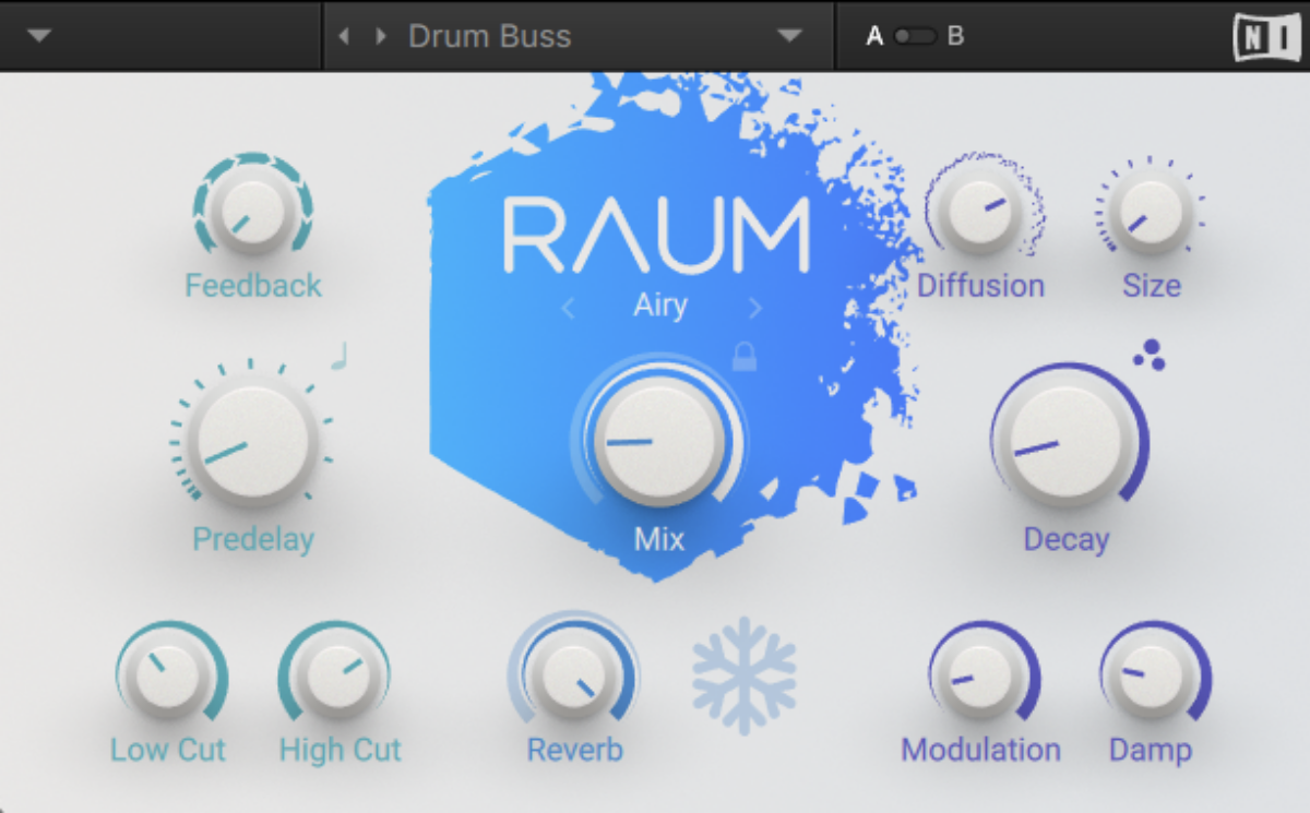 Applying the Raum Drum Buss preset