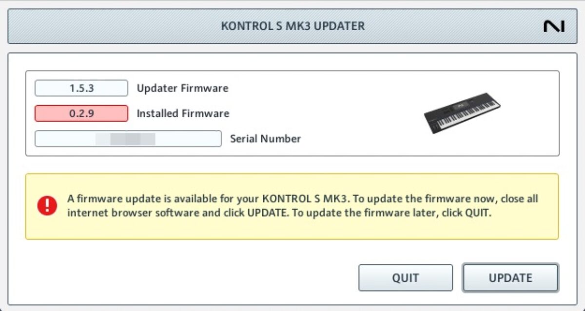 The firmware updater application