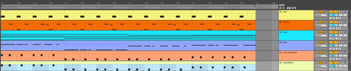 Layering the lead line