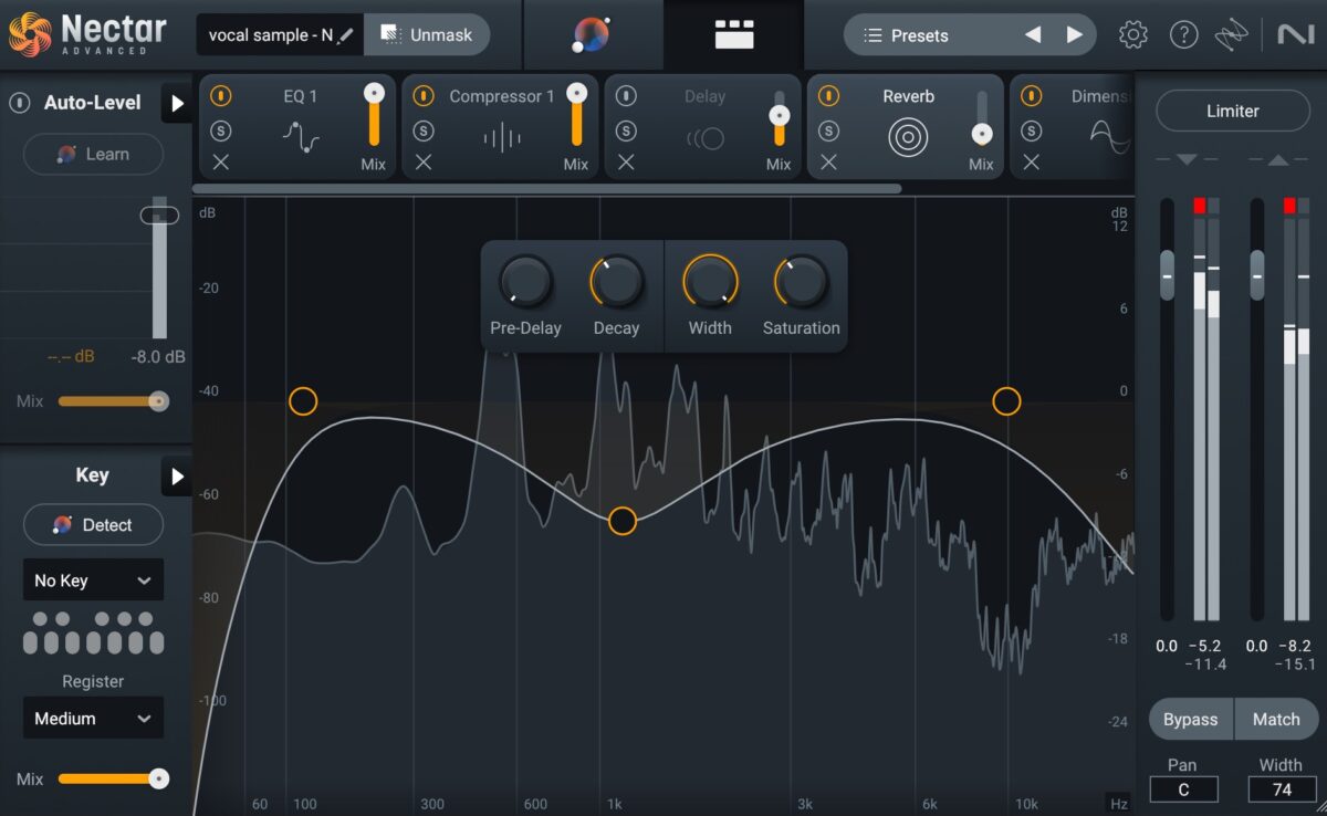 Use iZotope Nectar to make vocal samples sound better