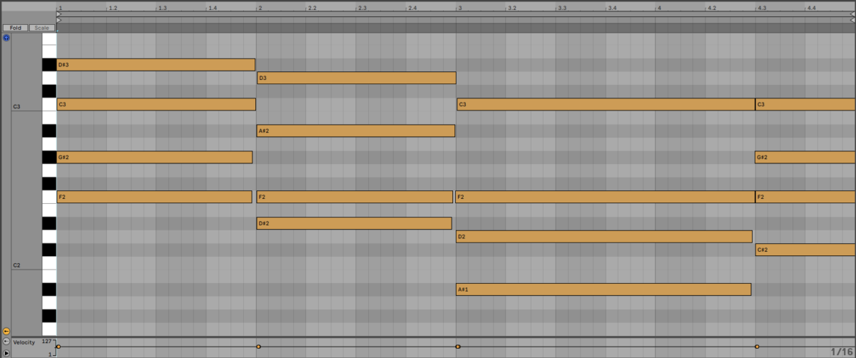 Sequencing a chord progression