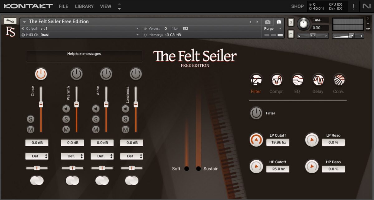 The Felt Seiler by Strezov Sampling
