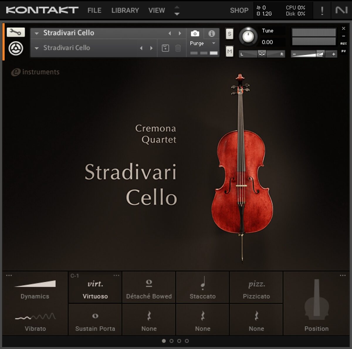 Stradivari Cello Kontakt instrument