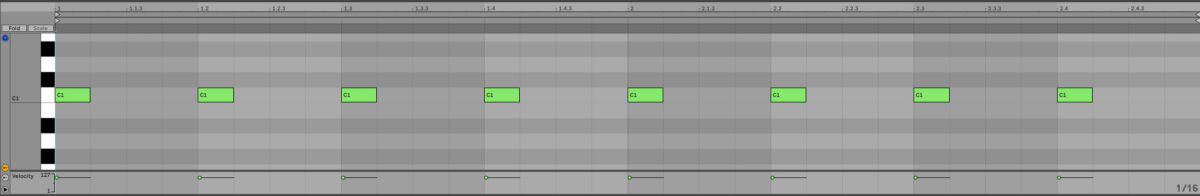 Sequenced kick drums