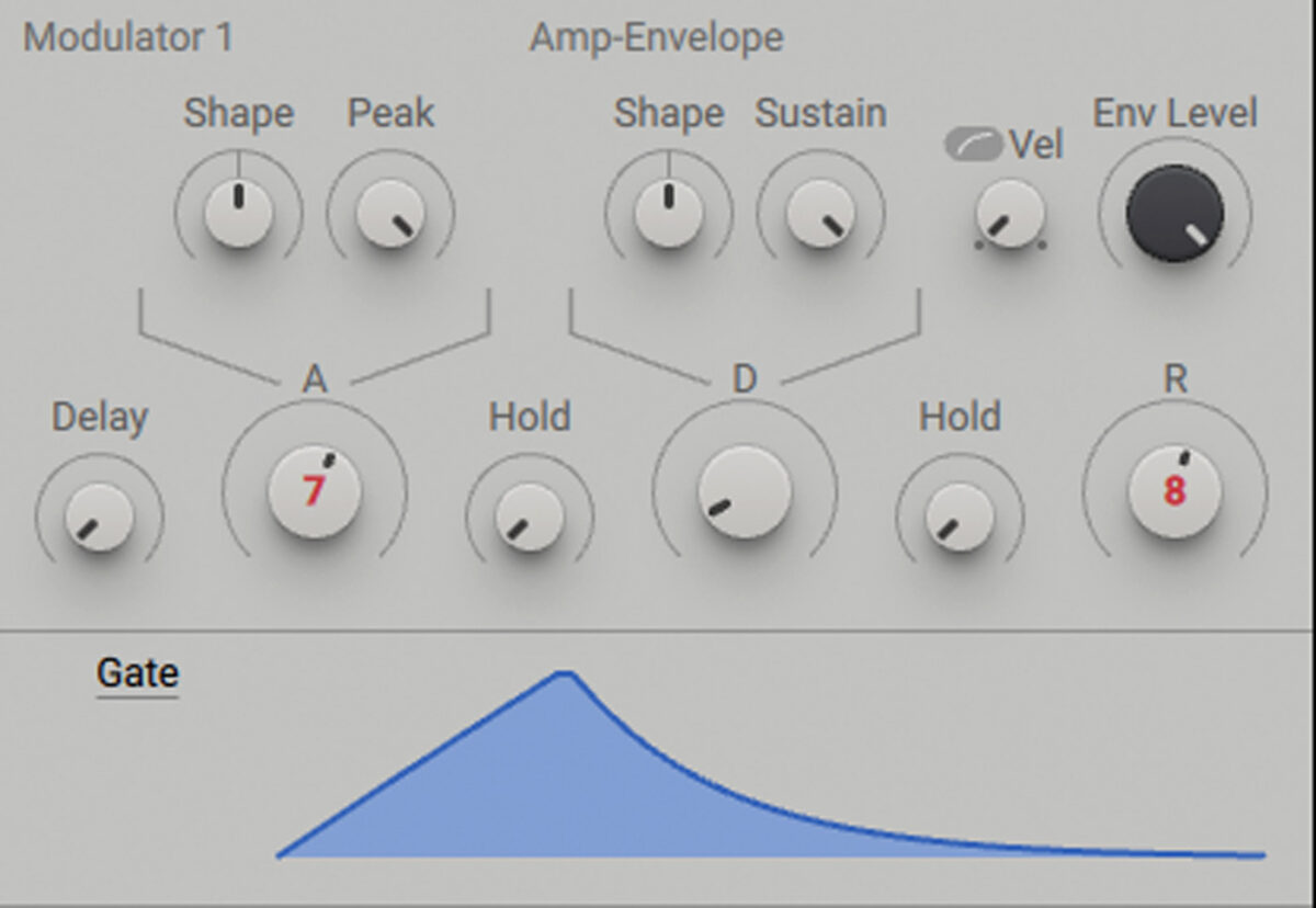 Setting loudness envelope in Massive X