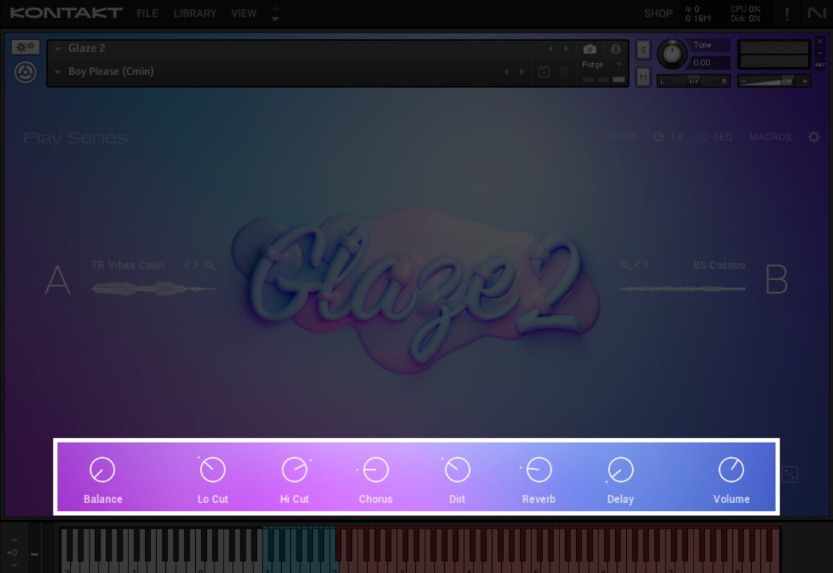 Use Glaze 2 macro controls to transform hip hop vocal samples