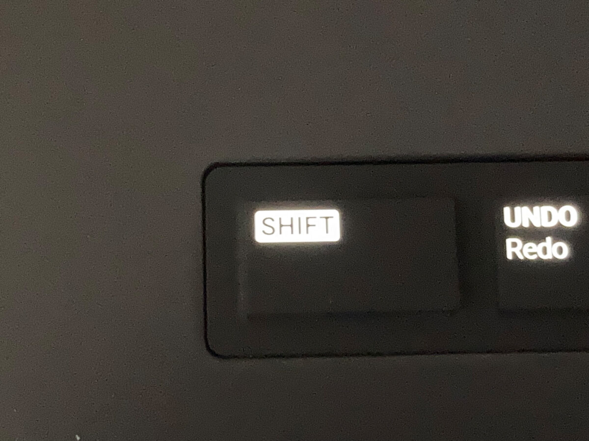 The Shift button