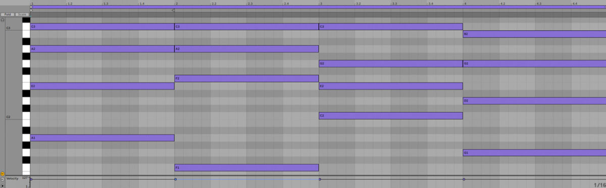 Keeping common chord tones in our chord progression