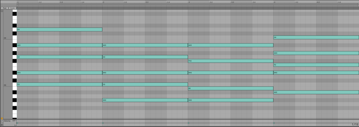 Sequencing the Another EP preset