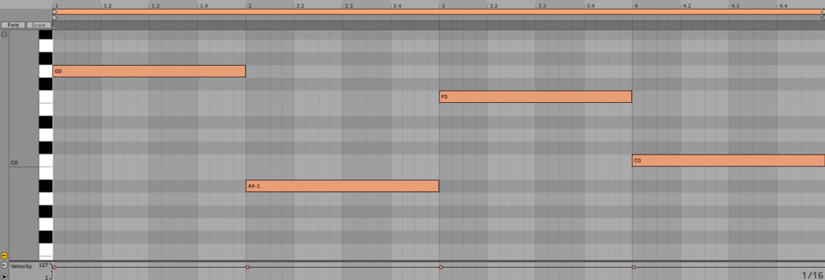 Sequencing a bass line