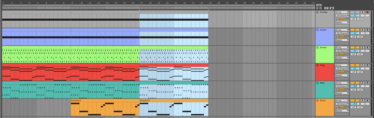 Duplicating out the pre-chorus