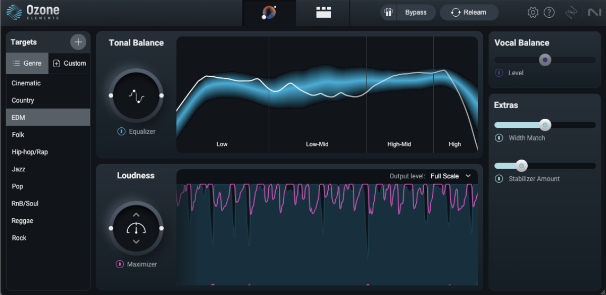 Targeting an EDM sound