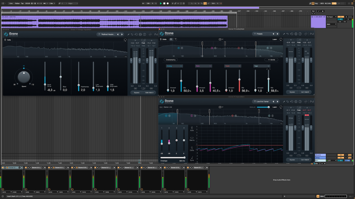 Processing with tape smooths out harsh transients to maintain a warm punch