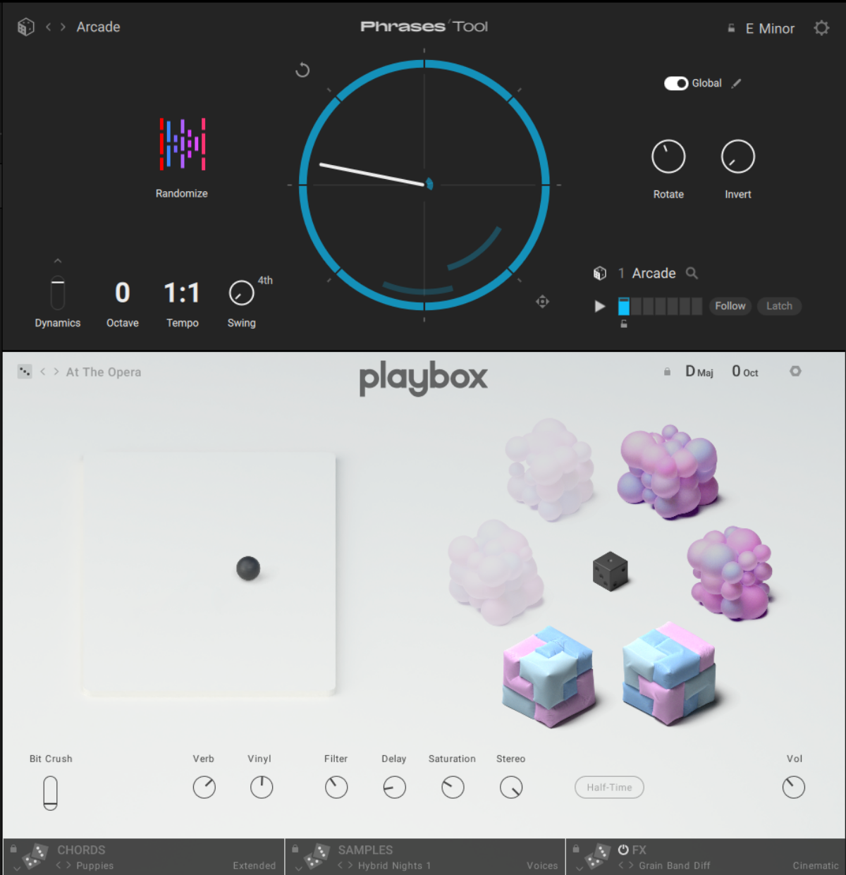 There is no better ear-candy generation machine than combining Phrases with Playbox