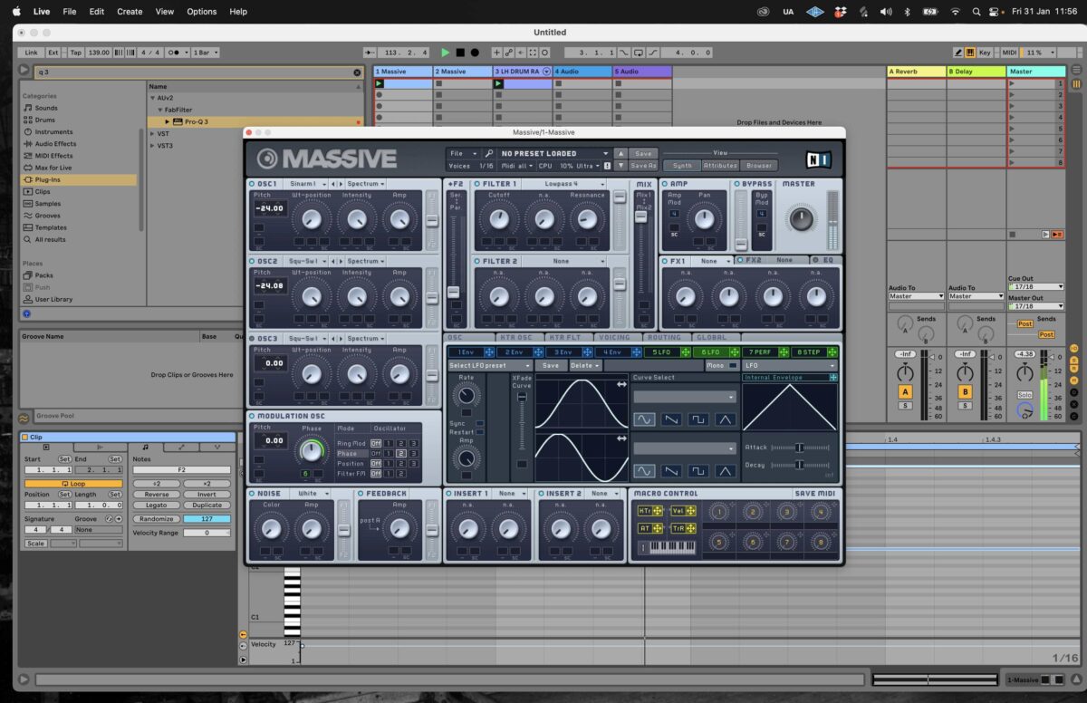 Reese bass lines can get muddy quick if not EQ’d properly